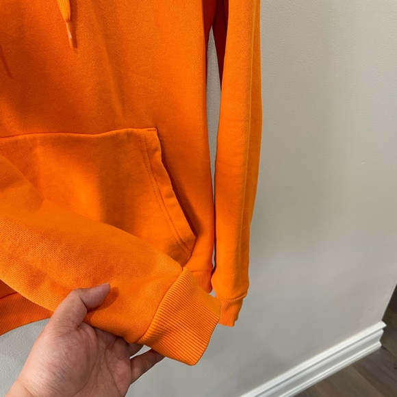 REEBOK Over the Head Hoodie with Large Logo Orange - Picture 8 of 10